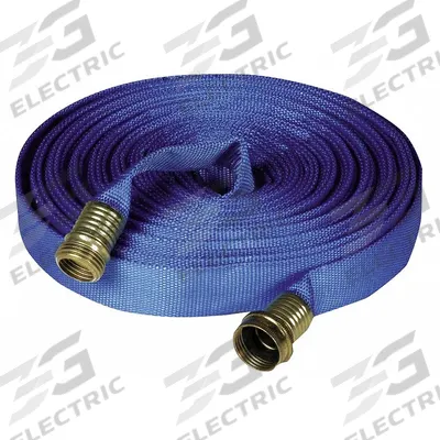 FSI Flat Supply Hose: 3/4 in Thread Size, GHT, Polyester - Hoses