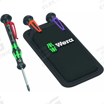 WERA Screwdriver Set: 1-10 Pieces, 3 Pieces, Microstix/Phillips/Torx Plus Tip - Precision Screwdriver Sets