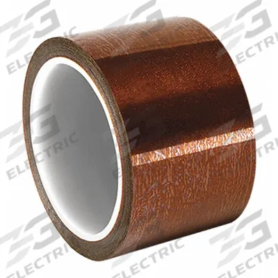 3M Electrical Tape: 6 in Wd, 5 yd Lg, 3 mil Thick, Polyimide Film, Acrylic - High-Temperature Electrical Tape