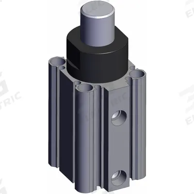 SMC Stopper Air Cylinder: 32 mm Bore Dia, 20 mm Stroke Lg, Through-hole Mounting - Pallet Stopping Extruded Cylinders