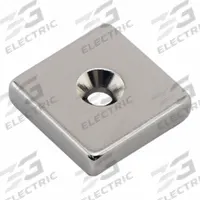 APPROVED VENDOR Rare Earth Magnet: Neodymium, 0.195" Tap Size, 0.25 in Thick, 1 in Overall Wd, 45 (MPN NB002554NCTS). Key specifications — Color: Silver; Max Pull Force: 32.17 lbf; Tap Size: 0.195".