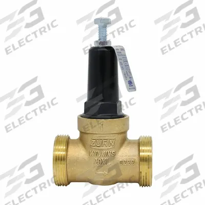 ZURN WILKINS Pressure Regulator: FNPT x FNPT, 1 in Pipe Size, Bronze, 140°F Max. Op Temp - Standard Capacity Water Pressure Regulators