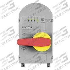 LEVITON Disconnect Switch: Non-Fusible, 30 A, Single or Three Phase, 600V AC, Non-Metallic (MPN LDS30-CTM). Key specifications — attr867146: 13; attr867131: LEVITON.
