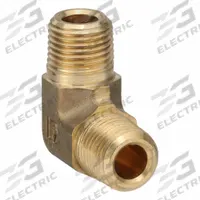 PARKER Metal Pipe Elbow: 90° Elbow, 1/8 in x 1/8 in, Male NPT Threaded x Male NPT Threaded (MPN 1204P-2). Key specifications — Maximum Operating Pressure: 1,000 psi.