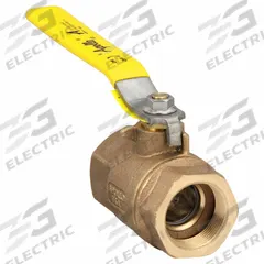 APOLLO Manual Two-Way Ball Valve: 1 1/2 in, Bronze, Straight, FNPT x FNPT, Std Port, Two-Piece, PTFE (MPN 7010710). Key specifications — Brand: APOLLO; Handle: Lever.