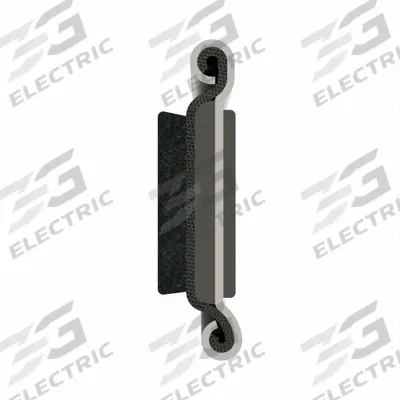 FAIRCHILD Edge Trim: Pile Lined Beaded, 8 ft Overall Lg - Automotive Beltline Weatherstrip Seals