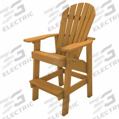 ULTRASITE Adirondack Chair: Cedar, Cedar, Vandal Resistant, 29 1/2 in Seat Ht, 20 1/2 in Seat Wd (MPN PB ADCLRCED). Key specifications — Finish: Vandal Resistant; Frame Color: Cedar; Frame Material: Resinwood; Seat Color: Cedar; Seat Material: Resinwood.