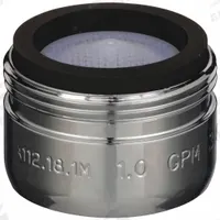 ZURN Aerator: 1 gpm Flow Rate, Spray Flow Outlet, Brass, Chrome Finish, 13/16"-27 Connection Size (MPN G63561). Key specifications — Includes: Spray Outlet; Material: Brass; Product Type: Aerator; Connection Size: 13/16"-27; Brand: ZURN.