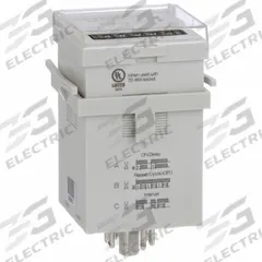SCHNEIDER Multi-Function Time Delay Relay: Panel Door Mounted, 240V AC, 12 A, 8 Pins/Terminals (MPN TDRPRO-5102). Key specifications — Contact Rating (AC): 12 A @ 12 to 240V; Contact Rating (DC): 12 A @ 12 to 240V; Delay Function: Interval (Power On); Mounting Style: Through Panel; Input Voltage: 12 to 240V AC/DC; Brand: SCHNEIDER.