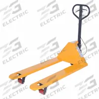 VESTIL Pallet Jack: 5,500 lb, 48 in L x 27 in W Fork Dim, 27 in, 14 in, Std Fork, Steel, Dead Man (MPN PM5-2748-DMHB). Key specifications — Brand: VESTIL; Width Between Forks: 14 in.