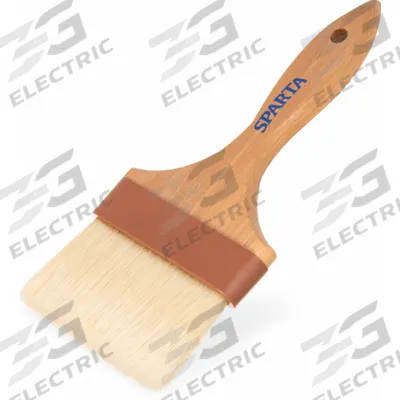 SPARTA Basting Brush: Boar Bristle, 4 in Bristle Wd, 9 1/4 in Overall Lg, Flat - Basting Brushes
