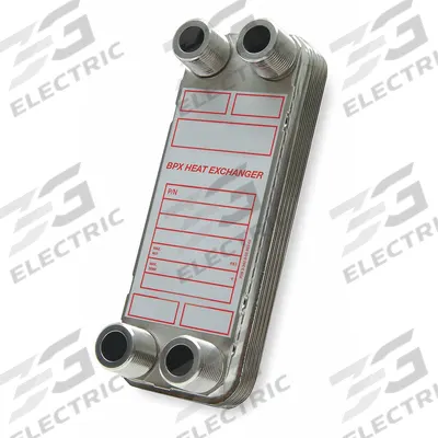 BELL & GOSSETT Heat Exchanger: 60,000 BtuH Water / 31,400 BtuH Oil, 50 gpm, 4.52 sq ft - Brazed Plate Heat Exchangers