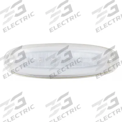 MAXXIMA Oval Clearance Marker P2/P3/PC Red Clear: Clearance Light, LED, Oval, Surface Mount - Clearance Lights