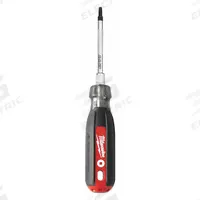 MILWAUKEE Tether-Ready Square Screwdriver: Std Lg, Friction, #1 Tip Size, 6 in Overall Lg (MPN 48-22-2851). Key specifications — attr1205139: #1; attr1205142: MILWAUKEE; attr1205144: Cushion.