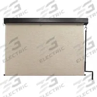 KEYSTONE FABRICS Exterior Sun Shade: Maui, 120 in Valence Wd, Pole and Crank, 72% UV Protection (MPN E70.108.30). Key specifications — Operation Mechanism: Pole and Crank; Tie Down Type: Bungee and Hook System; Operation Side: Left; Valance Color: Oil Rubbed Bronze; Manufacturer Part Number: E70.108.30; Brand: KEYSTONE FABRICS; Fabric Color: Maui.