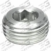 JW WINCO Threaded Plug: Stainless Steel, Type R, 1 in Thd, Internal Hex, 17 mm Drive Size (MPN 906-NI-R1-A). Key specifications — attr1303757: Stainless Steel; attr1303744: JW WINCO; attr1303766: 1 in; attr1303749: Internal Hex; attr1303767: Type R.