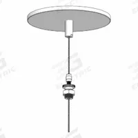 DAYBRITE Adjustable Cable Hanger Kit: White, For FluxSteam (MPN DACH48). Key specifications — For Use With: FluxSteam; Includes: Hanger Kit; Accessory Type: Adjustable Cable Hanger Kit; Finish: White; Brand: DAYBRITE.