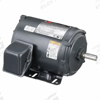 Dayton General Purpose Motor: Rigid Base Mount, Totally Enclosed Fan Cooled, 1 hp - Rigid Base 3-Phase General Purpose AC Motors