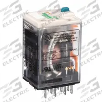 SCHNEIDER General Purpose Relay: Socket Mounted, 3 A Current Rating, 24V DC, 4PDT, 14 Pins/Terminals (MPN RXM4GB2BD). Key specifications — Brand: SCHNEIDER; Base Type: Square; Mounting Style: Plug-In; Pin Shape: Flat; Electrical Connection: Quick-Connect; Manufacturer Part Number: RXM4GB2BD; Series: Harmony™ RXM Series.