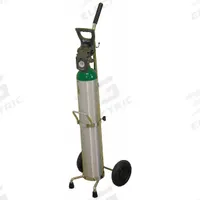 SAFTCART Medical Cylinder Cart: 100 lb, 1 Cylinder Capacity, 4 1/2 in Max. Tank Dia. (MPN MDE-6X). Key specifications — Brand: SAFTCART; Caster/Wheel Configuration: (2) Axle-Mounted.