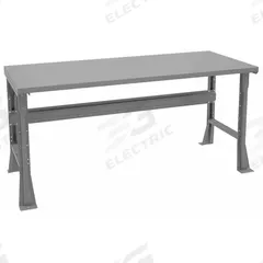 TENNSCO Workbench: Fixed Ht, Steel, 72 in x 30 in, 1,800 lb Overall Load Capacity, Gray (MPN WB-1-3072S). Key specifications — Brand: TENNSCO.