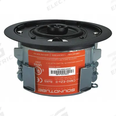 SOUNDTUBE In-Ceiling Speaker: Passive, 2-Way, 16 ohm Impedance, 7 1/2 in Overall Wd - Ceiling-Mount Speakers