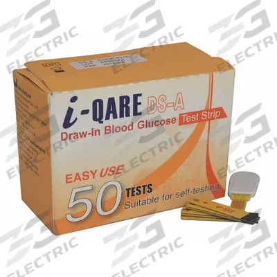 MEDSOURCE Glucose Test Strip: Plastic, 7 mm Overall Lg, 0.35 mm Overall Wd, 35 mm Overall Ht - Blood Glucose Test Strips