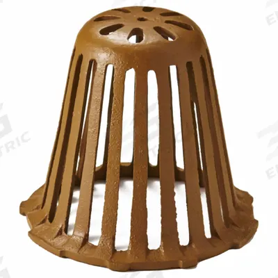 SMITH LIGHT COMMERCIAL Dome Strainer: 6 5/8 in Overall Dia, 6 in Overall Ht, Cast Iron - Domes & Cages for Roof Drains