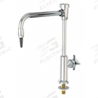 INSTOCK Laboratory Faucet: Faucet, Single-Post, For Cold Water Media, 1 Handles, 1 Outlets, Brass (MPN GRL611-8VB). Key specifications — Brand: INSTOCK; Color/Finish: Chrome; Inlet Connection Type: IPS; Index Text: CW; Product Type: Faucet; Index Color: Green; Flow Pattern: Inline.