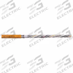 CHAINFLEX Servo Motor Cable: (4) 14 AWG (2.5)/(2) Shielded Twisted Pr 16 AWG (1.5), Orange (MPN CF210-UL251522). Key specifications — Conductor Grouping: (4) 14 AWG/(2) Shielded Twisted Pair 16 AWG; Includes Ground: Yes; Overall Length: Order by the Foot; Minimum Bend Radius Factor - Fixed: 5 x OD; Minimum Bend Radius Factor - Flexible: 8 x OD; Brand: CHAINFLEX.