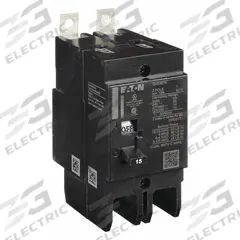 EATON Miniature Circuit Breaker: 15 A, 277/480V AC, Single Phase, 14kA at 277/480V AC, 2 Poles, Std (MPN GHB2015). Key specifications — attr195951: 15 A; attr195952: 277/480V AC; attr195953: Single; attr195954: 14kA at 277/480V AC; attr195958: Standard; attr195955: Eaton Powerline Panelboards; attr211136: EATON.