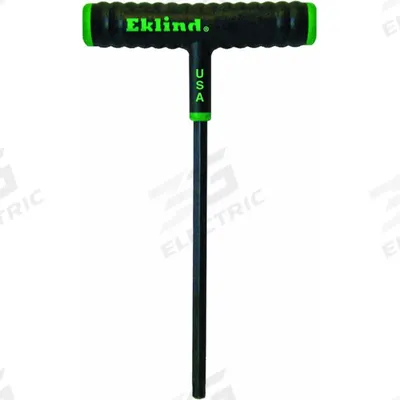 EKLIND Torx Key: 1 Tips, Torx, Std End, T8 Tip Size, Long, Alloy Steel, Black Oxide - T-Shaped Torx & Torx Plus Keys