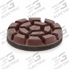 HUSQVARNA Grinding Pad: 100 Grit, Silver, 1 Segments, Clockwise/Counterclockwise, Round, 3 PK (MPN 548169102). Key specifications — attr81237: Silver; attr81244: Resin; attr122184: Polishing Tool; attr122180: Medium Hard Cured Concrete; attr81239: 970 60 47‑02; attr81227: HUSQVARNA.
