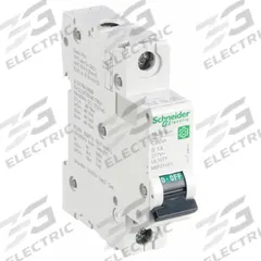 SCHNEIDER IEC Supplementary Protector: 1 A Amps, 60V DC, 14kA at 120/240V AC, Screw Clamp, C60SP, B (MPN M9F21101). Key specifications — Brand: SCHNEIDER; Terminal Connection: Screw Clamp; DC Voltage Rating: 60V DC; Max. AIR Rating: 14kA at 120/240V AC; Series: C60SP; AC Voltage Rating: 240/415V AC; Curve Type: B.