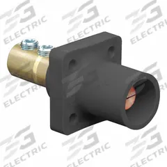 Single Pole Receptacle: Black, Straight Taper Nose Mating, Double Set Screw Termination, 400 A (MPN 16R21-UE). Key specifications — Series: 16; Receptacle Gender: Male; Brand: LEVITON.