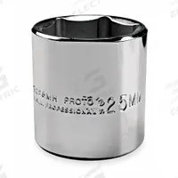 PROTO Socket: SAE, 3/8 in Drive Size, 3/8 in Socket Size, 6-Point, Std, Chrome, Not Tether Capable (MPN J5212H). Key specifications — attr1204417: PROTO; attr1204392: Chrome.