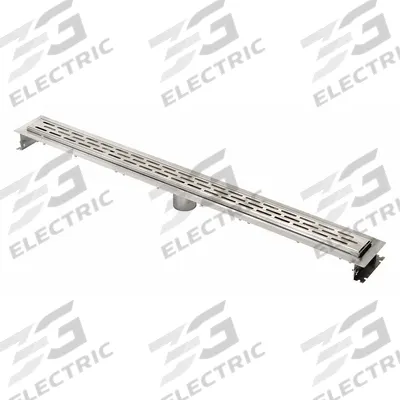 ZURN Trench Drain: 40 in Overall Lg, 5 1/4 in Overall Wd, 4 1/2 in Overall Dp - Shower Trench Drain Systems