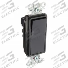 HUBBELL Wall Switch: Rocker Switch, Single Pole, Maintained, Black, 120/277V AC, 15 A (MPN SNAP2101ILBK). Key specifications — Illuminated: Yes; Voltage Rating: 120/277V AC.