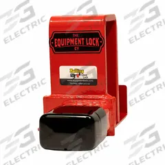 EQUIPMENT LOCK COMPANY Cargo Door Lock: 9 in Lg, 7 in Wd, 3 in Ht, Hardened Steel (MPN RDL- C Lock). Key specifications — Hitch Pin Style: Pin and Lock; Finish: Powder Coated; Material: Hardened Steel; Brand: EQUIPMENT LOCK COMPANY.
