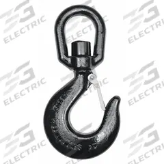 DAYTON Slip Hook: 10,000 lb Working Load Limit, 80 Hook Grade, Alloy Steel, 3/4 in Material Thick (MPN 1DNJ1). Key specifications — Color: Black; Brand: DAYTON; Visual Indicator Markings: None.