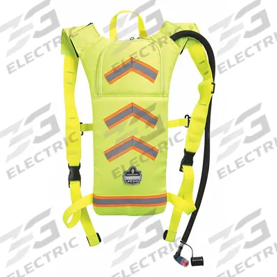 CHILL-ITS BY ERGODYNE Hydration Pack: High-Visibility Lime, 2 L Fluid Capacity - High-Visibility Hydration Packs
