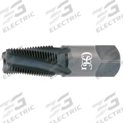 OSG Pipe and Conduit Thread Tap: 1/8"-27 NPT/ANPT, 4 Flute, Black Oxide High Speed Steel (MPN 1250501)