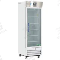 AMERICAN BIOTECH SUPPLY Lab Refrigerator: 16 cu ft, Upright, 2°C to 7°C, 29 3/4 in Overall Dp, R-290 (MPN PH-ABT-HC-16G). Key specifications — Door Opening Style: Right; Color: White; Alarm Type: Temperature; Manufacturer Part Number: PH-ABT-HC-16G; Brand: AMERICAN BIOTECH SUPPLY; Product Type: Lab Refrigerator; Door Type: Swing Glass; Refrigerant Type: R-290.