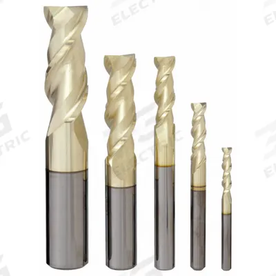 APPROVED VENDOR End Mill Set: Corner-Radius, 5 Pc, Carbide, ZrN Coated, 2 Flute (MPN 282-888882) - Carbide Corner-Radius End Mill Sets for Nonferrous Materials
