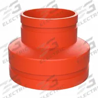 GRUVLOK Metal Pipe Elbow: Concentric Reducer, 4 in x 2 1/2 in, Grooved x Grooved, 3 in Lg (MPN 0390130482). Key specifications — Brand: GRUVLOK.