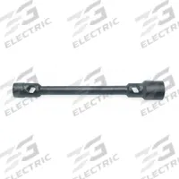 KEN-TOOL Double-End Truck Wrench: 2 Wrench Heads, 1 1/16 in_1 1/8 in Wrench Head Size, 6-Point, SAE (MPN TR3A). Key specifications — Measurement Type: SAE; Socket Shape: 6-Point; For Vehicle Type: Buses; Finish: Electrostatic Paint; Socket Depth: Standard; Compatible with Product Type: Standard Lug Nuts; Brand: KEN-TOOL; Tool Type: Double-Ended Lug Wrench.