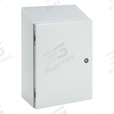 HOFFMAN Sloped Top Enclosure: 304 Stainless Steel, 16 in x 16 in x 8 in, NEMA 12/3R/4/4X - Stainless Steel Enclosures