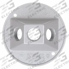 BELL Weatherproof Cover: Die-Cast Aluminum, Weatherproof Cluster, 1 Gangs, 4 1/8 in Overall Ht, 3R (MPN 5197-0). Key specifications — Brand: BELL; Color: Gray; Compatible with Product Type: Weatherproof Cluster; Mounting Orientation: Vertical.