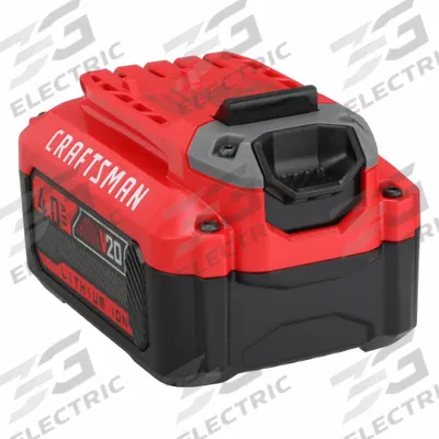 CRAFTSMAN Battery: V20*, 4 Ah, 2 Batteries Included, 20V DC - Craftsman Cordless Tool Batteries