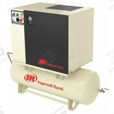 INGERSOLL RAND Rotary Screw Air Compressor: Horizontal, 10 hp, 36.1 cfm, 80 gal Tank - Horizontal Rotary Screw Air Compressors
